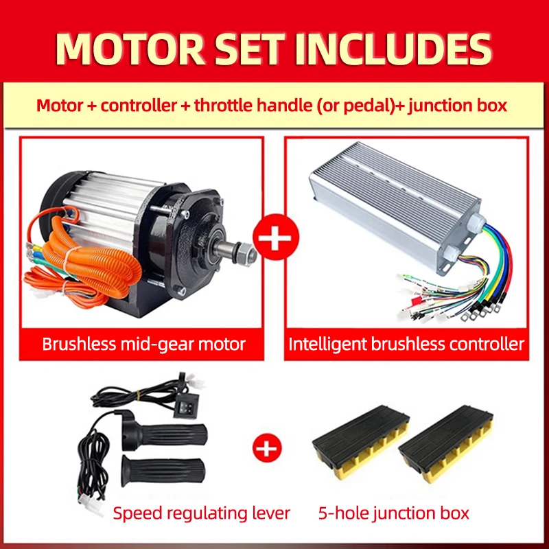 Electric Bike Controller 48v 1500w Bldc Motor Kit BM1418ZXF DC 48v