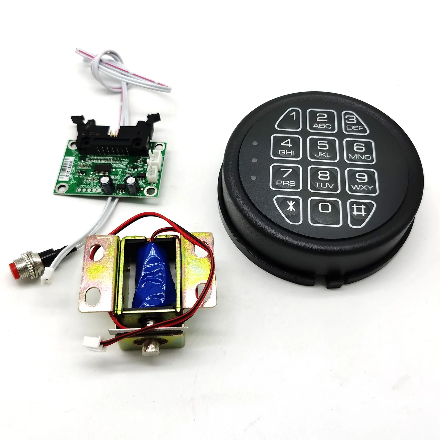 Gun Safe Lock Replacement Black Keypad with Solenoid