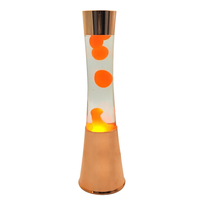 Wholesale OEM/ODM Factory Metal Base Glass Bottle Groovy Lamp Colorful Wax and Glitter Mood Motion Lamp
