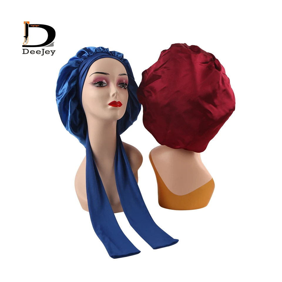 Hot Selling Custom Satin Double Layer Reversible Silk Hair Sleep Hair With Logo