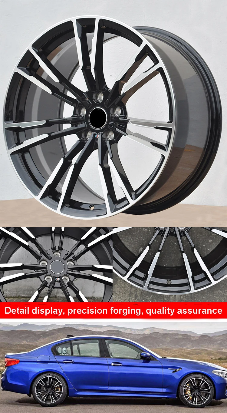 5 Holes Wheels 20 Inch for Bmw E39 Forged Blanks Gold Colored