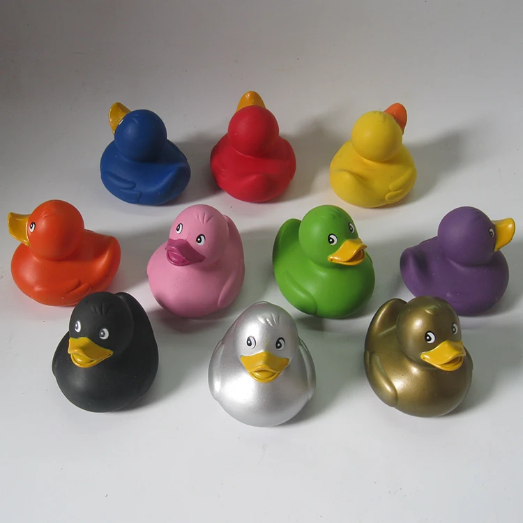 7 см мини рекламная черная резиновая утка с принтом логотипа дешевая игрушка для ванны плавающая
