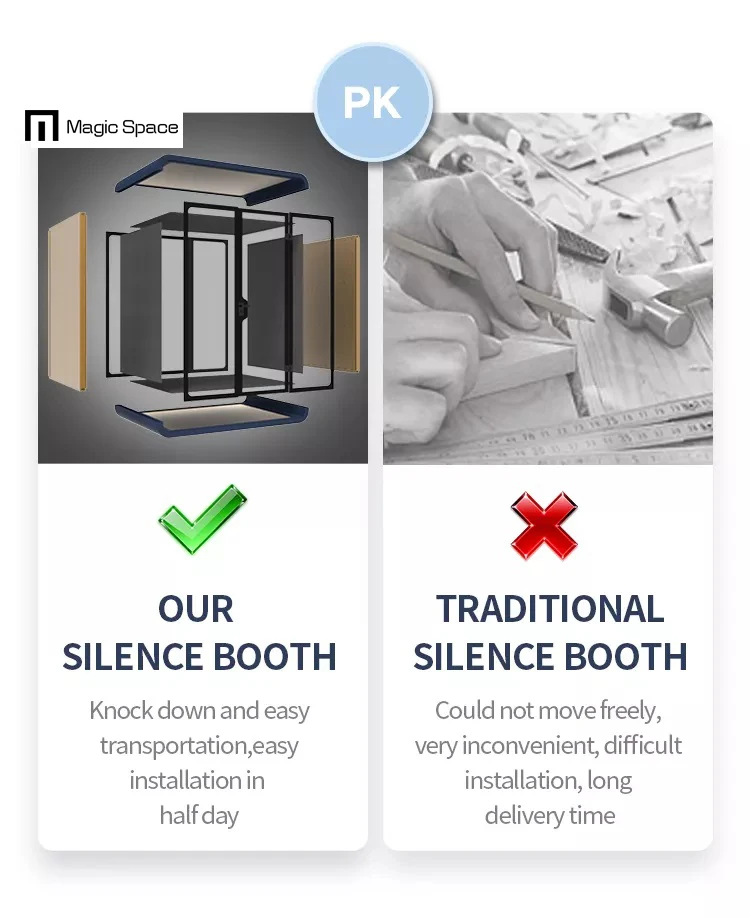 Hot Selling 6 people  Cheap Prefabricated Soundproof Outdoor Residential Mobile Chatting Office Pod 15