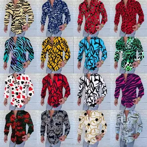 Men's Casual 100% Cotton Long Sleeve Shirt New Fashion Design for Winter Season