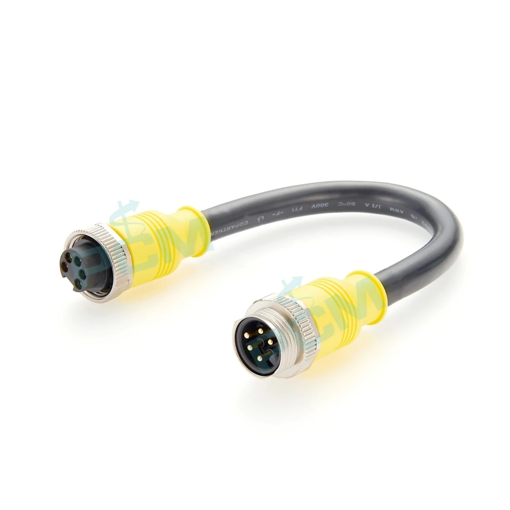 DeviceNet Mini-Change Male to Female 7/8 inch Interbus PVC Trunk Cable Assembly