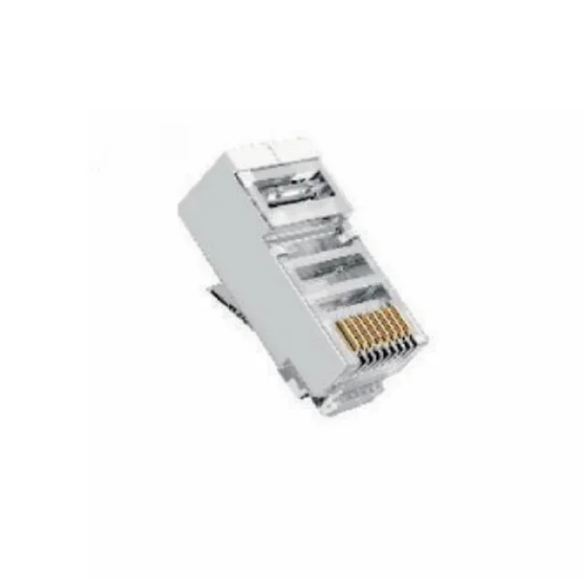 RJ45 RJ11 Connectors Gold Plated Shielded Unshielded Ethernet Cable Ends Registered Jack for Network Cabling Patch Panels
