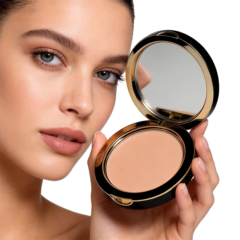 product bulk oem odm pressed face powder compact private label oil control setting powder with mirror for global wholesale-2
