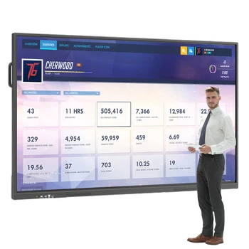 55 65 70 75 86 98 110 Inch Interactive Flat Panel Education Board Interactive Panel For Classroom