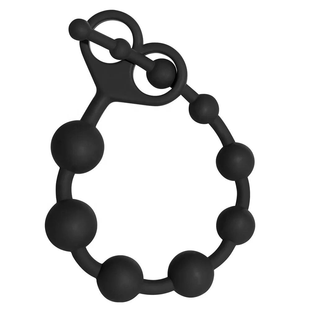 Long Anal Plug Silicone 10 Balls Anal Beads Graduated Design Chain Butt  Plug Anal Toys