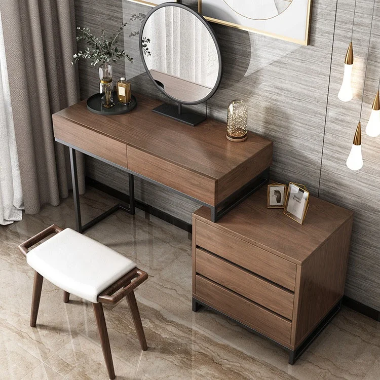 princess polly baby blue dress Coffee Brown Engineered Wood Dressing Table with 2 Drawers, Mirror and –  Caspian Furnitures main image 1