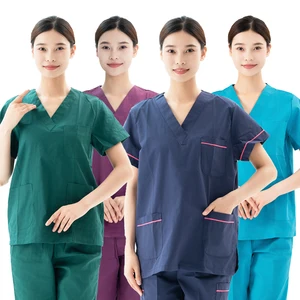 Wholesale Custom LOGO Men Women Medical Scrubs Uniforms Sets Hospital Doctor Nurse Scrubs Sets Uniforms