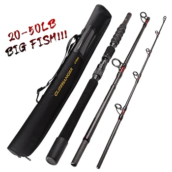 CHEERY Wholesale 3 Section Carbon Fiber Hot Sale Boat Fishing Rod Trolling Fishing Rod Pesca Big Grouper Sea Fishing Rods – Trolling Lure – view 3