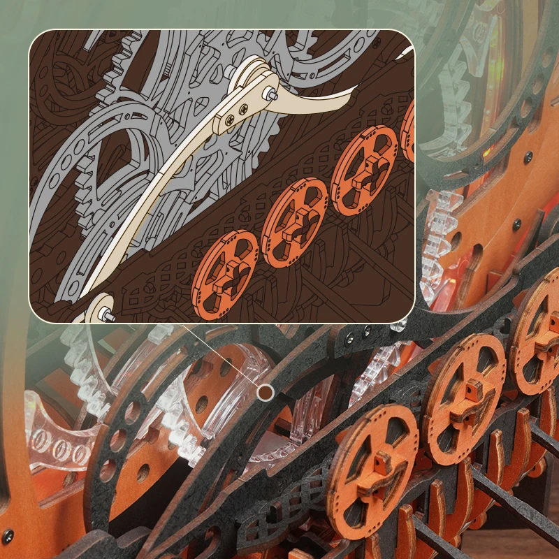 Robotime Rokr DIY Assemble Toys LK802 Viking Dragon Ship Model Kit 3D Wooden Puzzles for Adults
