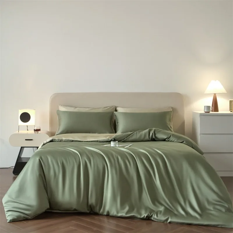 AOYATEX Solid Soft 3-Piece Comforter Bedding Set