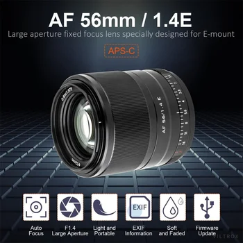 Viltrox 56MM F1.4 E STM AF Large Aperture Auto Focus Portrait Lens for  E-Mount APS-C Mirrorless Camera A9 A7RIV A7S A6600 detail image