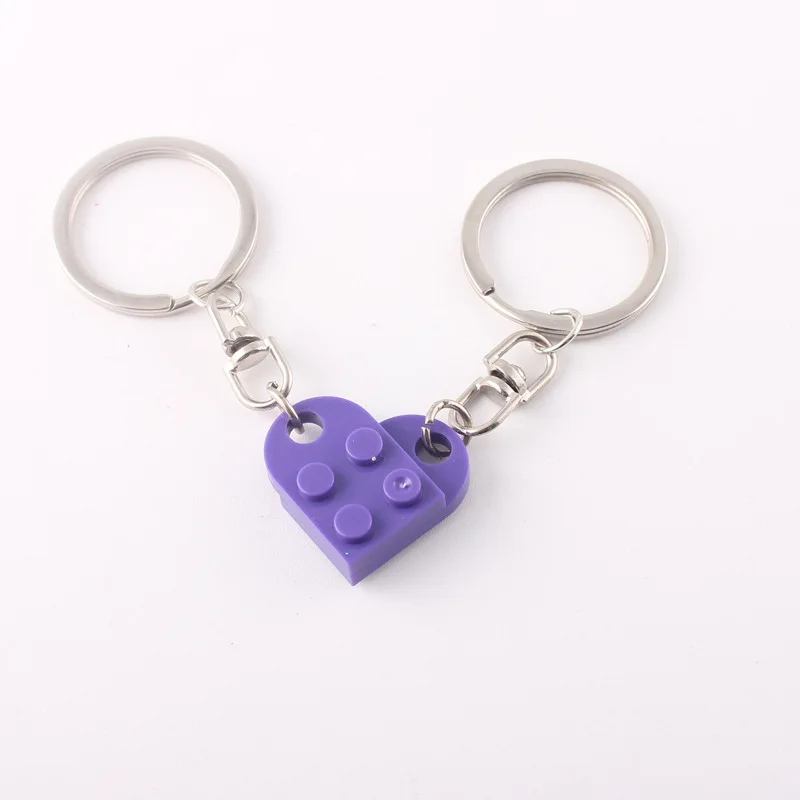 Lego Bricks Lego Heart Necklace Purple Personalized Heart