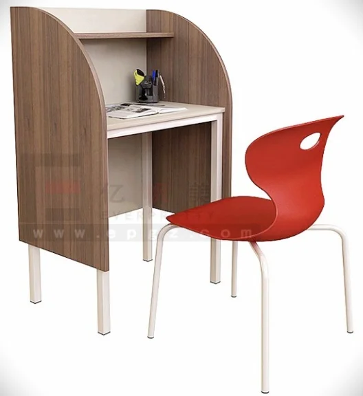 High Quality Commercial Library Reading Table Student Reading Desk Studying Table Desk
