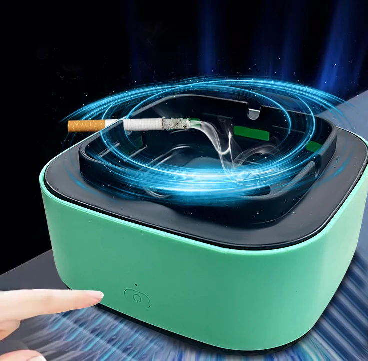 cigarette smoke absorber for car Custom Smart Electronic Smoke Absorbing Ash Tray Portable Smokeless Air  Purifier Ashtray with Filter for Car, Home, Office