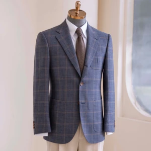 Haute Couture Men's Bespoke Wedding Suit 100% Wool 120-150 'Super British Fabric' Single Breasted Pant Coat Design High Quality