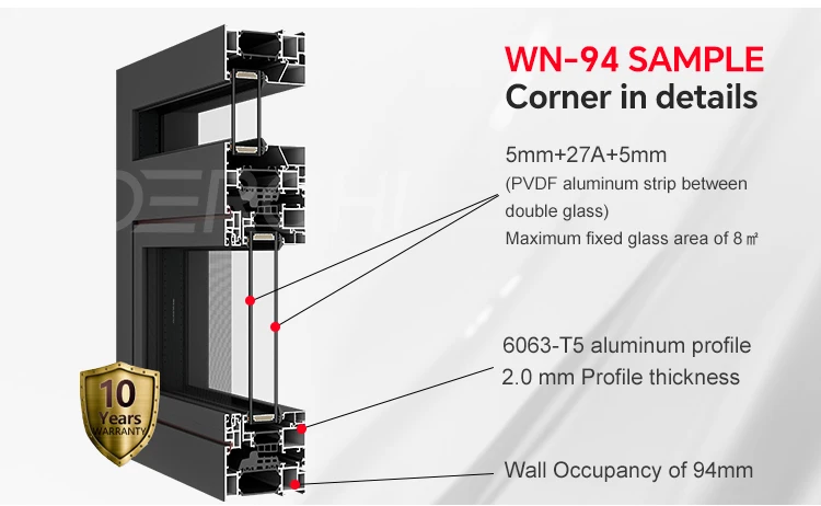 Energy Efficient, Soundproof Windows - DERCHI Casements
