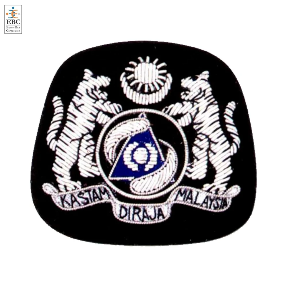 Oem Malaysia Pdrm Accessories Bullion Badges Custom Malaysian Wired