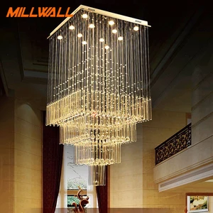 Custom Modern Design Indoor Decoration Villa Hall Luxury Large Ceiling Decorative Crystal Ball Led Chandelier Pendant Light