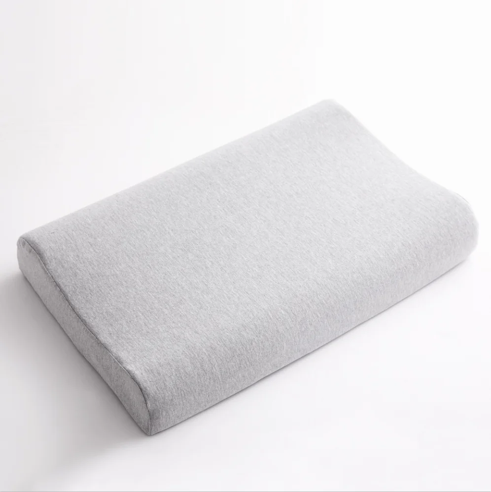 Almohada de espuma viscoelástica triturada de bambú con relleno de látex natural personalizado para uso en hoteles y de enfermería