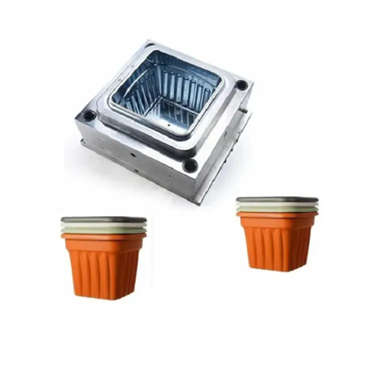 Custom Large Eight-Angled Flower Pot Mold ABS Injection Molding Hexagonal Concrete Planter Plastic Cement Moulds for Gardening
