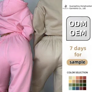 Custom Woman Sweatshirt New Fashion Rhinestone Printing Sports Casual Hoodie Suit Letter Women Two Piece Hoodies Sweatshirt Set