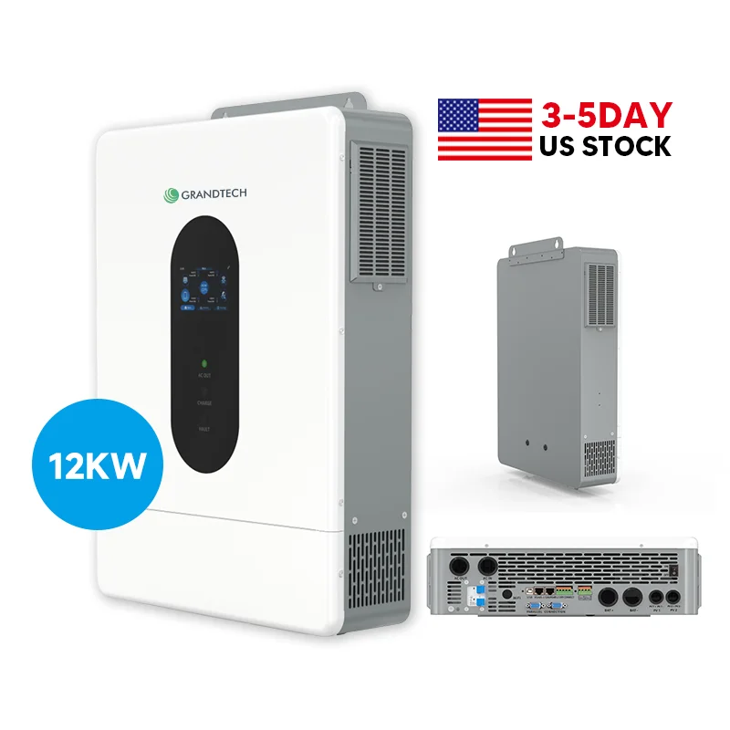מבצע חם Grandtech 12 קילוואט 10 קילוואט ממיר שמשי היברידי חד שלבי UL מאושר WiFi גיבוי לכל הבית דרישה גבוהה