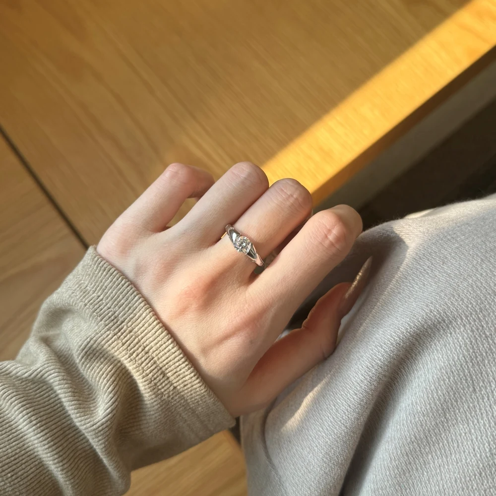 KAKODIY Antique Jewelry 925 Sterling Silver Engagement Women's Wedding Matte Star Oval Ring detail 6