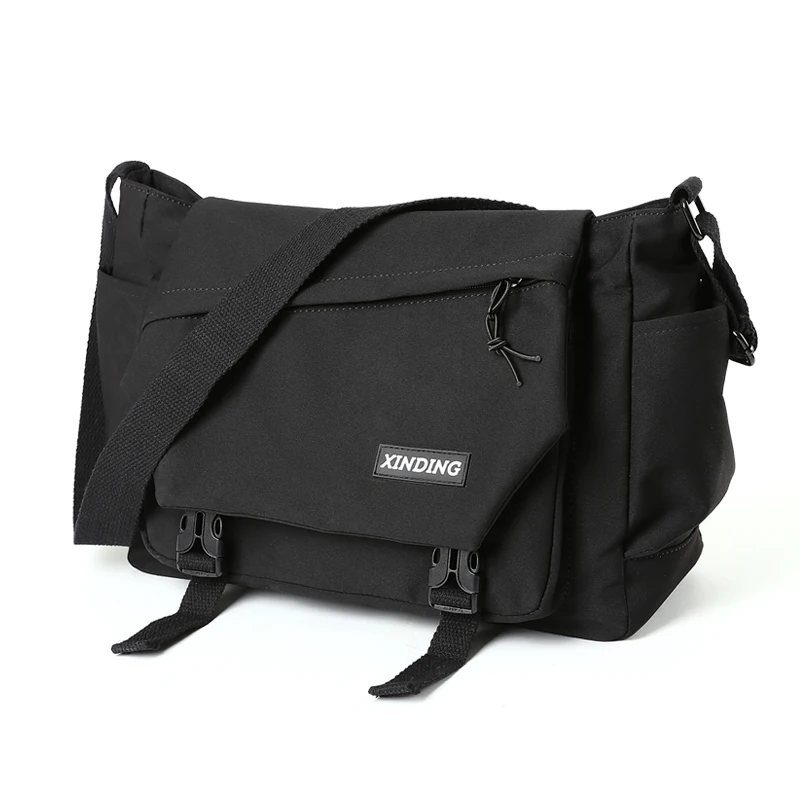  JGQGB Premium Black Waterproof Cross Body Bag Personality Men Magnetic  Messenger Bag Lightweight Minimalist Sling Shoulder Bag (Color : C, Size :  32 * 14 * 20cm) : Clothing, Shoes & Jewelry