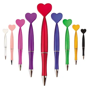 Creative Heart Shaped Twist Ballpoint Pen with Custom Logo Plastic Body for Advertising Promotional Wedding Festival Pen