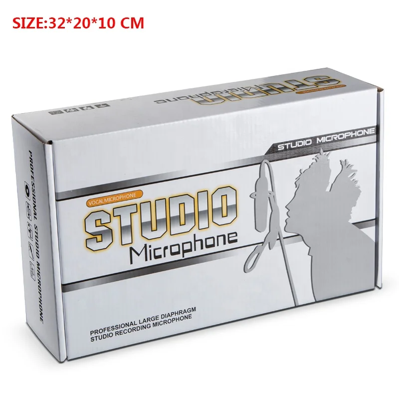MY MIC New Model FG01 Retro Microphone Computer Recording Condenser Microphone Studio Mic for Live Broadcasting Vocal Singing