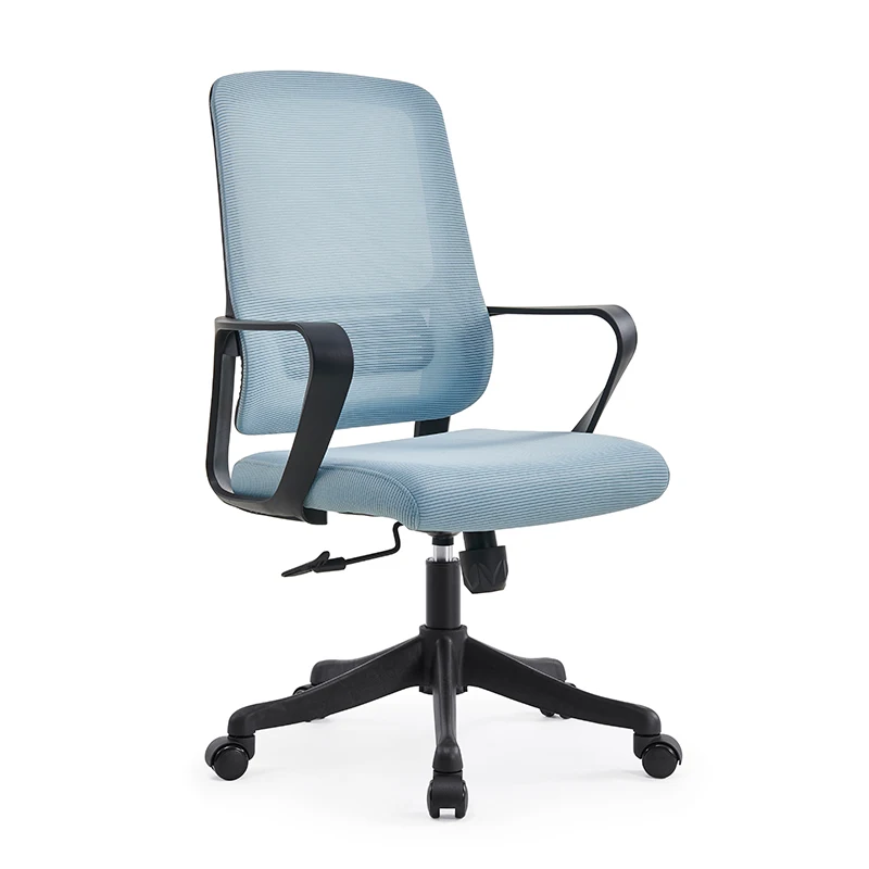 Silla giratoria de cuero con almohada alta para sala de reuniones