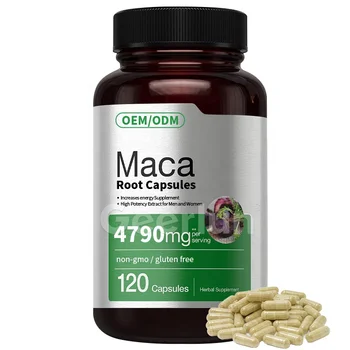 High Potency Extract Black Maca Root Male Enhancement Pills Boost Hormonal Balance Organic Maca Root Capsules