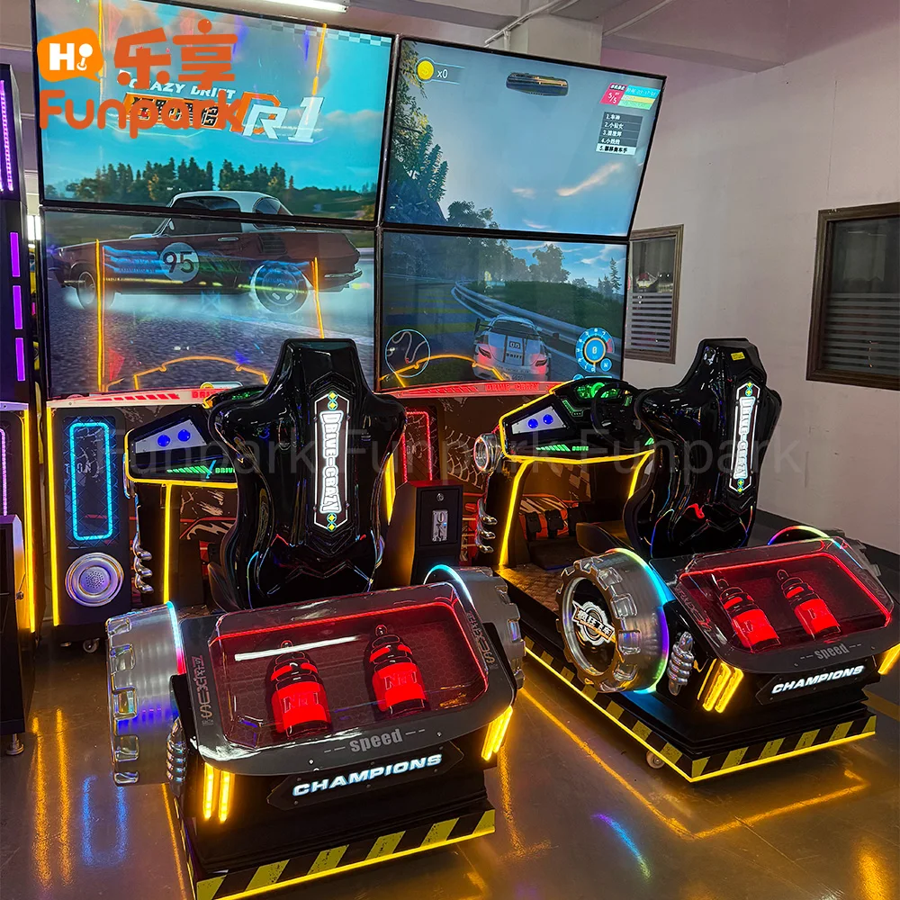 Funpark New Style Simulator Racing Car Arcade Coin-operated Video Game Console Game Machine Racing Console Speed Video Arcade details