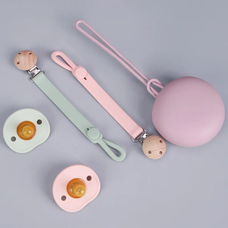 Smart Baby Silicone Sooth Pacifiers Latex Free for Baby With Clip