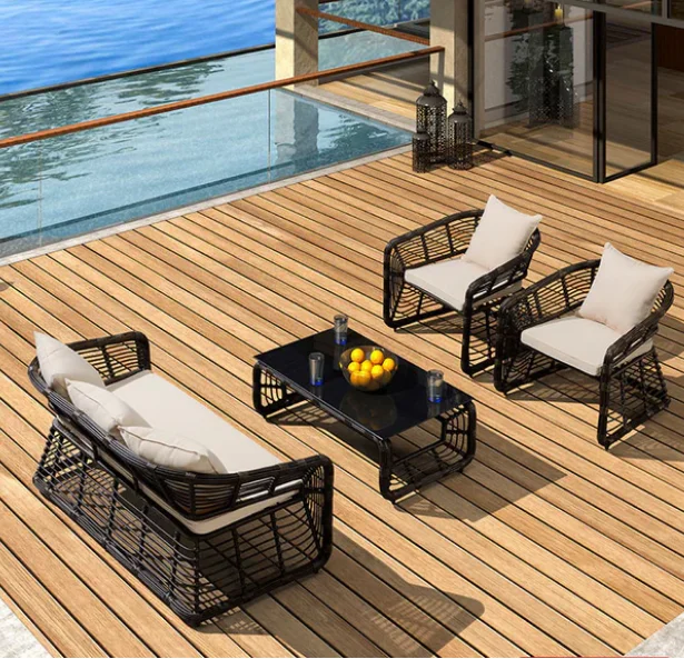 Outdoor Furniture Modern Light Frame Sofa Design Aluminum Luxury Metal ...