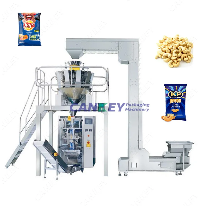 Cankey многоголовая автоматическая машина для взвешивания и упаковки чипов автоматическая машина для взвешивания