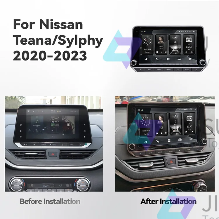 Touch Screen Android Car Radio GPS Navigation DVD Player Stereo Multimedia Audio System for Nissan Teana Sylphy 2020-2023