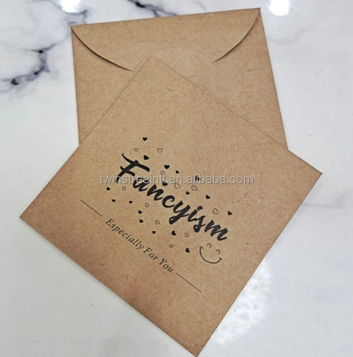 Custom Kraft Paper Envelope Mini Envelope Plantable Packaging Seed