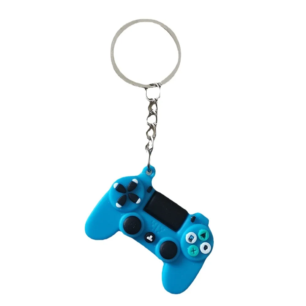 Cel mai vândut: Jucărie în formă de joystick pentru gamepad, atrăgătoare, din cauciuc PVC și oțel inoxidabil, pentru pungi sau mașini, breloc versatil pentru iubitorii de jocuri