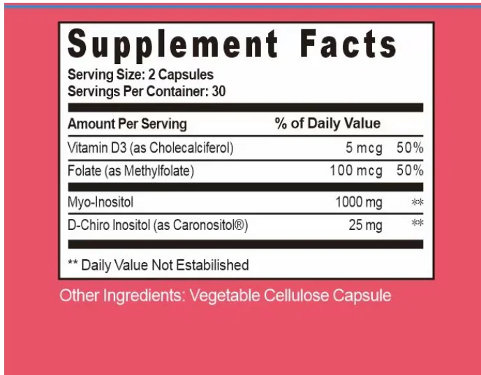 Private Label Myo-Inositol & D-Chiro Inositol Capsule Supplement ...