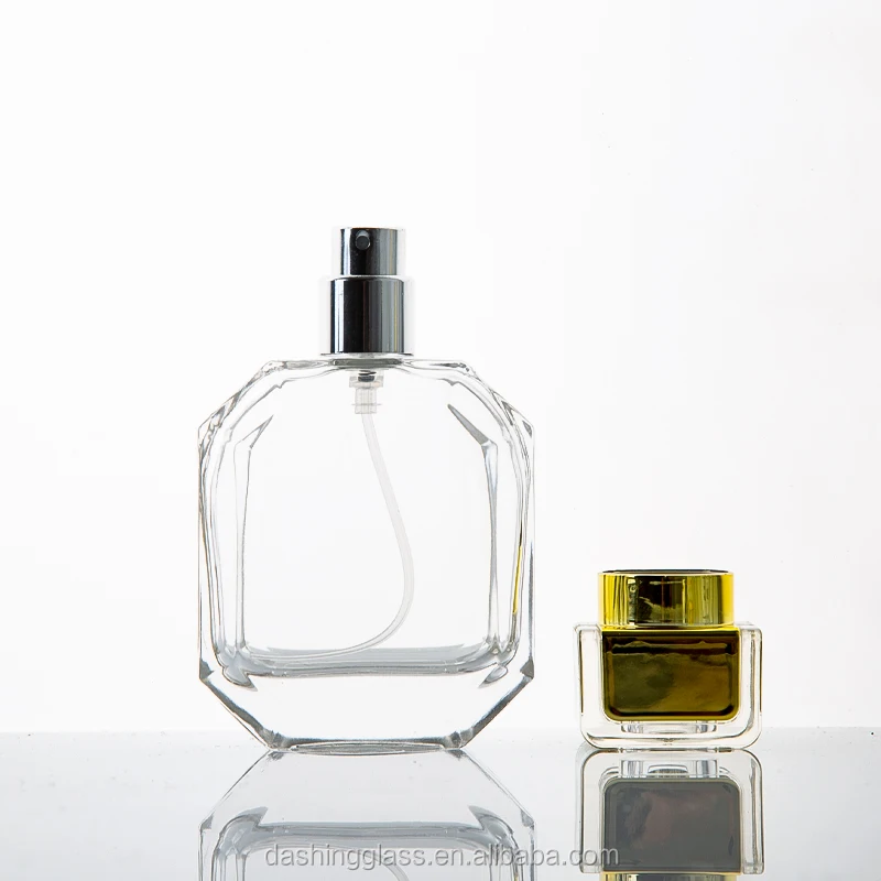 クリスタル卸売エジプト空ガラス50ml 100 ml香水瓶キャップと