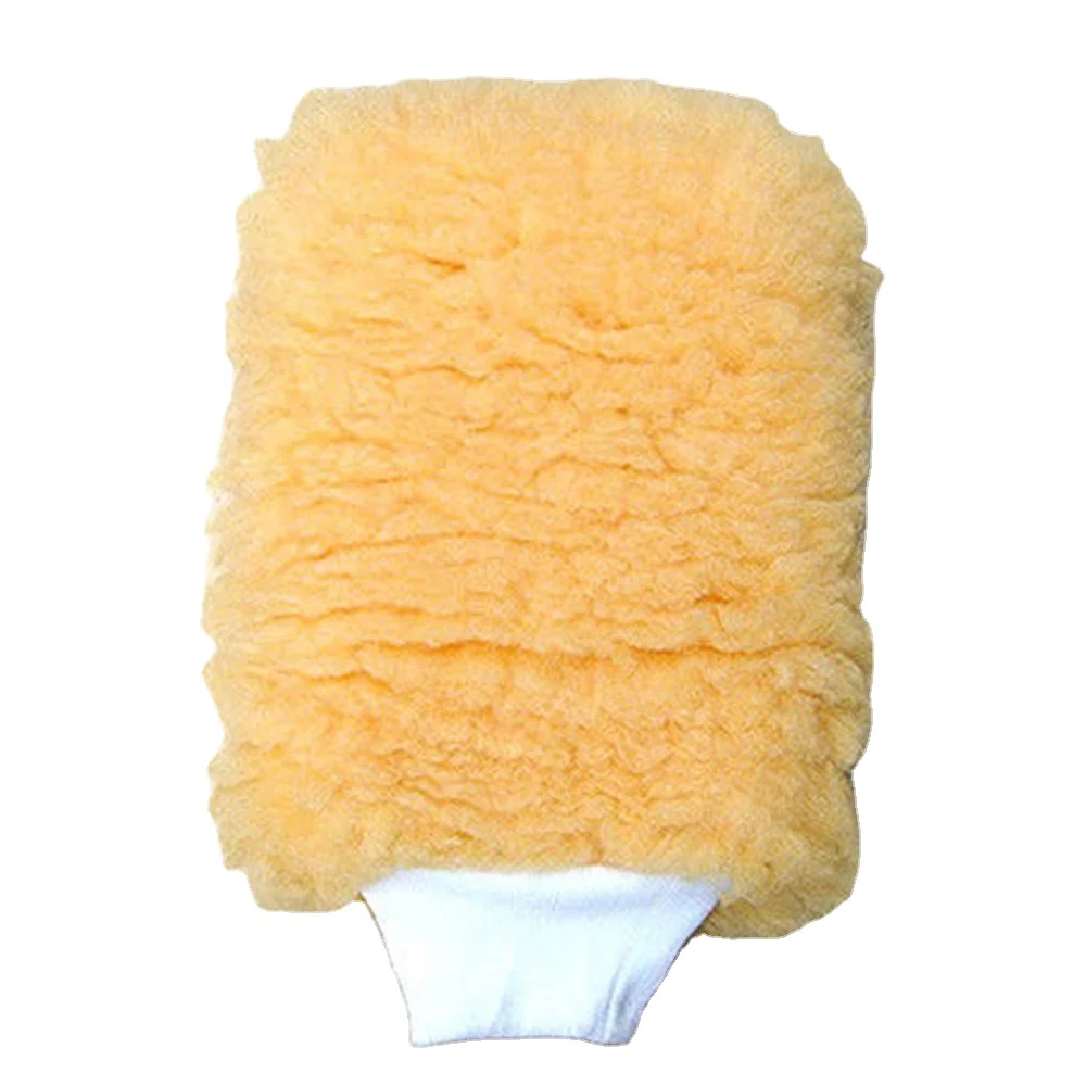 Очень дешевые искусственные варежки из овечьей шерсти для чистки автомобиля не повреждают автомобильные прочные