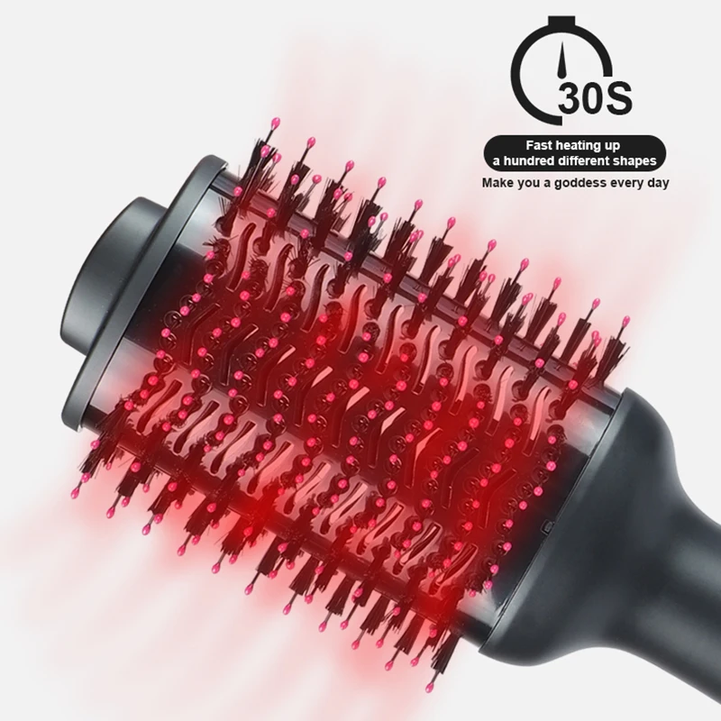 Cheap Price Factory Custom Professional Electric Hair Dryer Brushes Hair Straightener Comb Hot Air Brush Hair Styling Tools