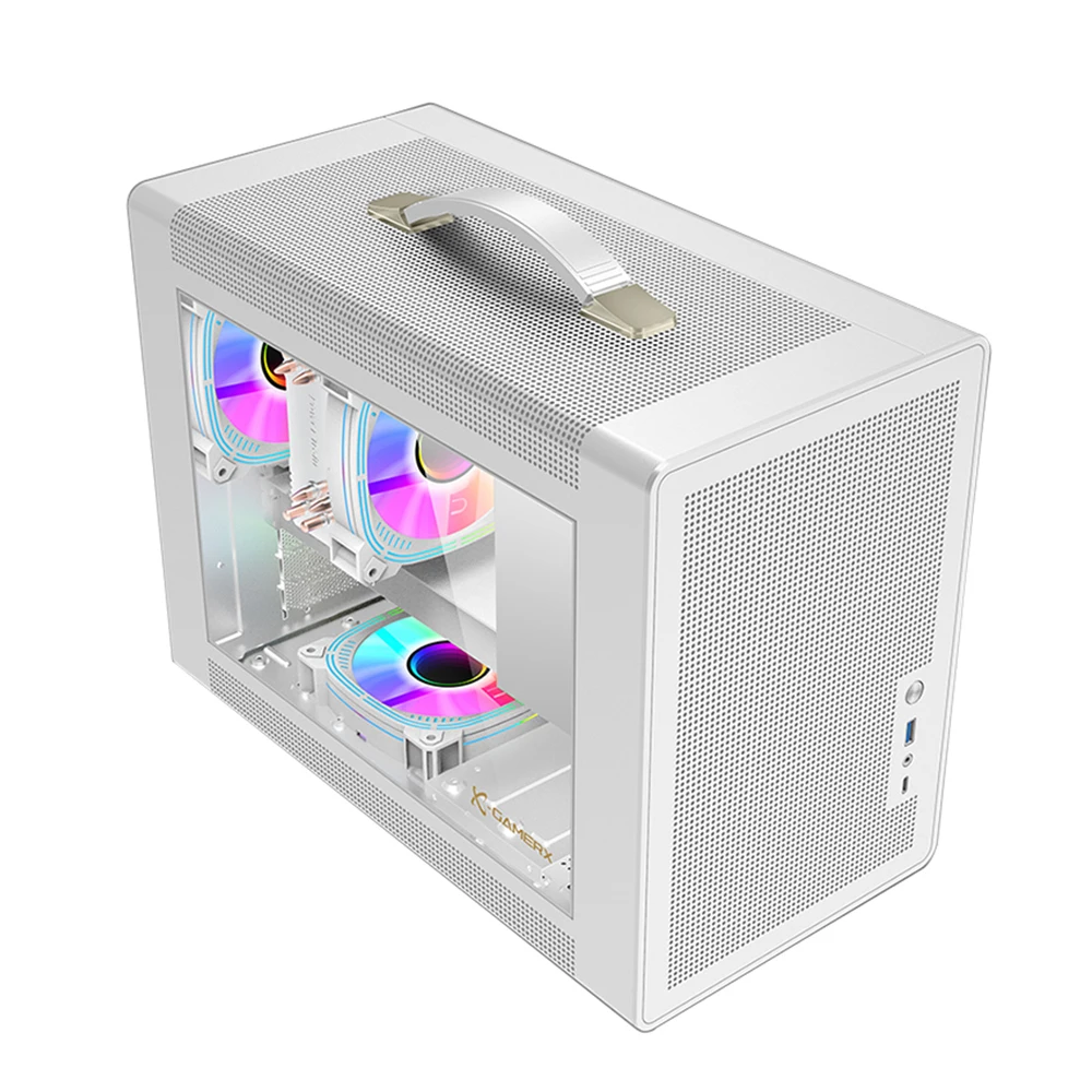 STOCK MicroATX Mini ITX Case - White Mid Tower with Window