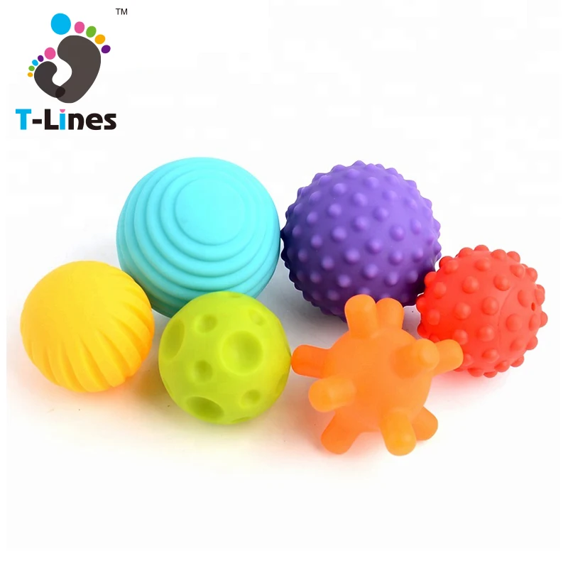 
 Для активных детей сенсорными Прорезыватель игрушка набор мульти стресс текстурированная мяч  