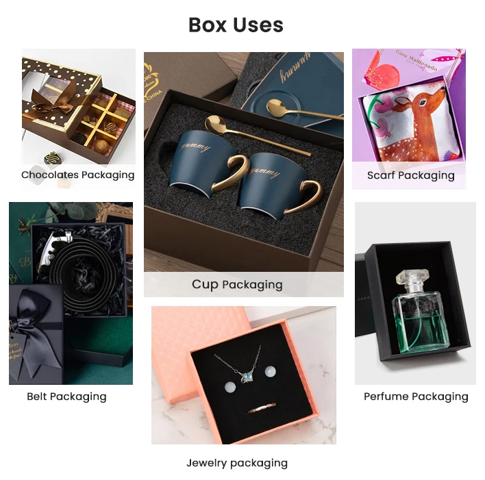 Wholesale Custom Luxury Rigid Cardboard Gift Lid and Base Paper Box ...